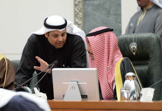 الرئيس مرزوق الغانم ويعقوب الصانع
