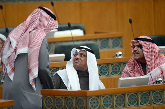 مبارك الخرينج خلال الجلسة
