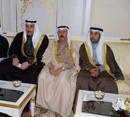 دنايف الحجرف وجواد بوخمسين والشيخ فيصل الحمود﻿