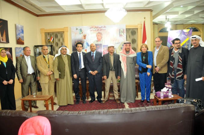 السفير عبدالكريم سليمان ودنبيل بهجت واسماعيل فهد اسماعيل وعدد من الحضور	 محمد هاشم﻿