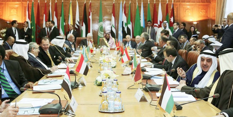 الشيخ صباح الخالد مترئسا الاجتماع الاول للجنة الوزارية العربية﻿