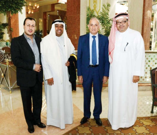 دطارق العبيد ودخلدون الشريف خلال اللقاء