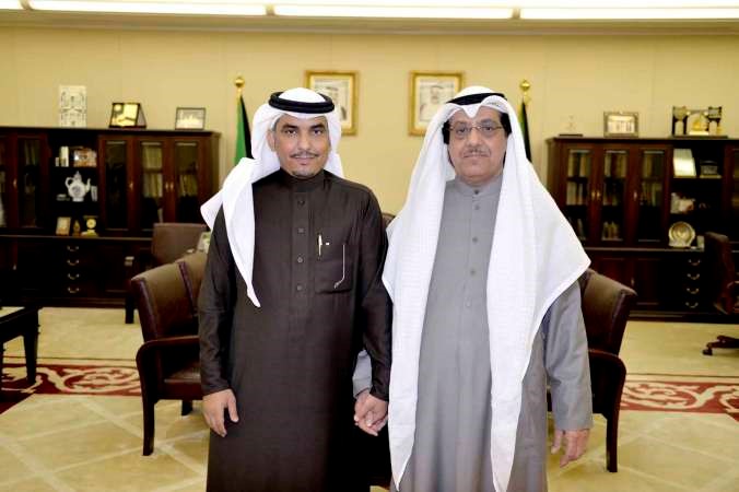 نائب رئيس مجلس الامة مبارك الخرينج مستقبلا القعبوبي