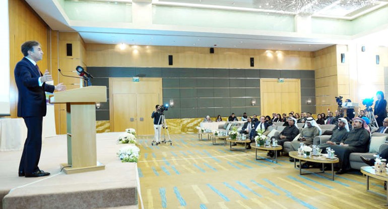 جانب من حفل توزيع شهادات المحلل المالي المجاز السابع CFA للعام 2015﻿