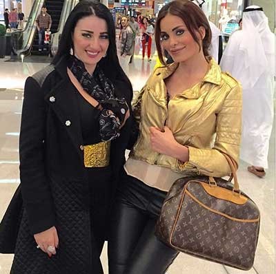 دومينيك حوراني بصحبة صافيناز.. والجمهور ساخراً: لقاء الجبابرة