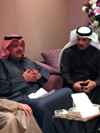 عيسى الكندري وعبدالله العدواني خلال اللقاء