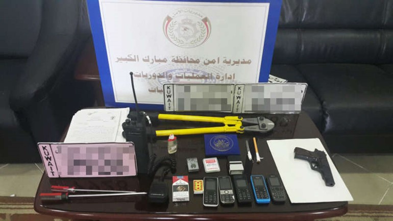 المضبوطات التي عثر عليها مع المواطن الهارب﻿