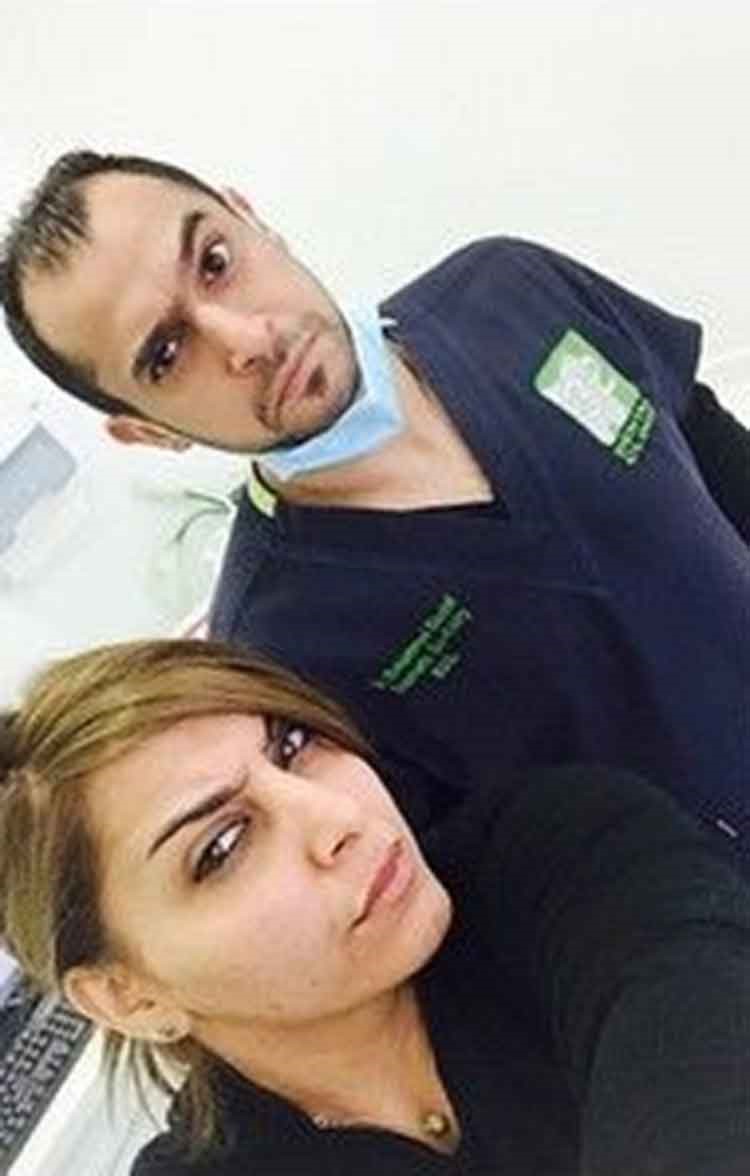 بالصور.. فاطمة الصفي تعرض لحظات اجرائها جلسة تبييض الاسنان