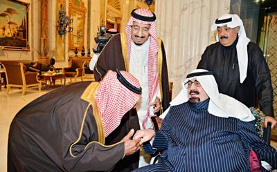 آخر صور التقطت لخادم الحرمين الشريفين قبل رحيله