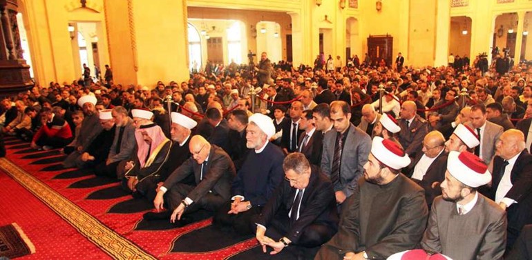 مسؤولون لبنانيون يشاركون في تابين الفقيد الملك عبدالله بن عبدالعزيز بحضور السفير السعودي علي العسيري محمود الطويل