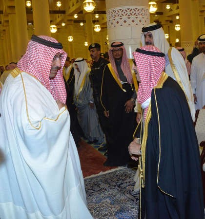 صاحب السمو الامير مع ولي ولي العهد صاحب السمو الملكي الامير محمد بن نايف