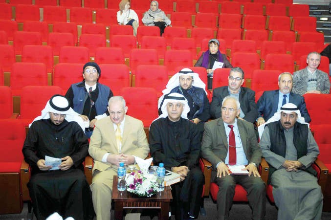 معلي اليوحة في مقدمة الحضورهاني عبدالله
