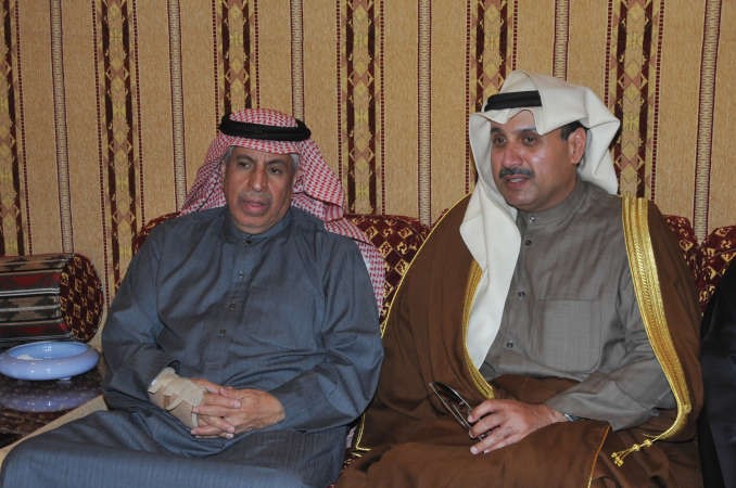 الشيخ حمد جابر العلي مع السفير دعبدالعزيز الفايز ﻿
