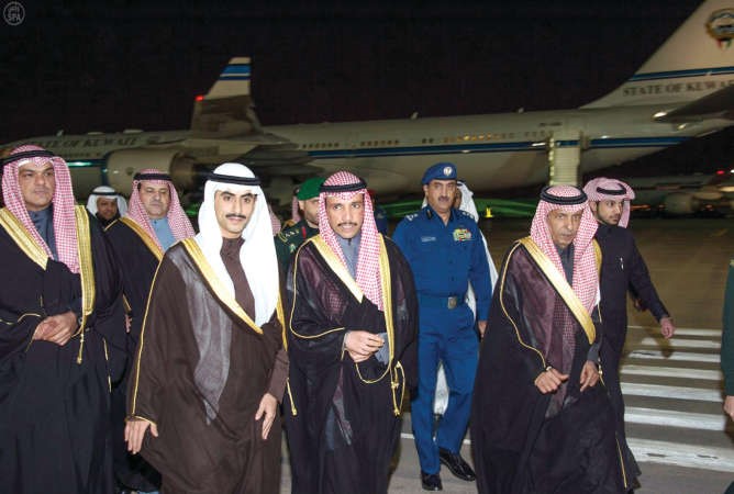 رئيس مجلس الامة مرزوق الغانم لدى وصوله الى الرياض امس﻿