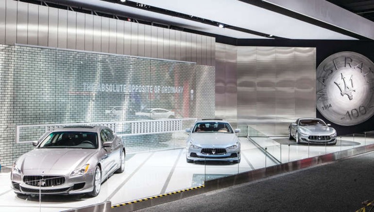 جناح مازيراتي في معرض ديترويت الدولي للسيارات 2015﻿