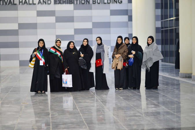 وفد طالبات جامعة الكويت﻿