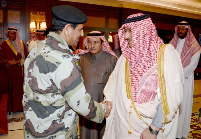 صاحب السمو الملكي الامير محمد بن نايف بن عبدالعزيز ولي ولي العهد النائب الثاني لرئيس مجلس الوزراء وزير الداخلية مستقبلا المعزين في وفاة الملك عبد الله بن عبد العزيز واس ﻿