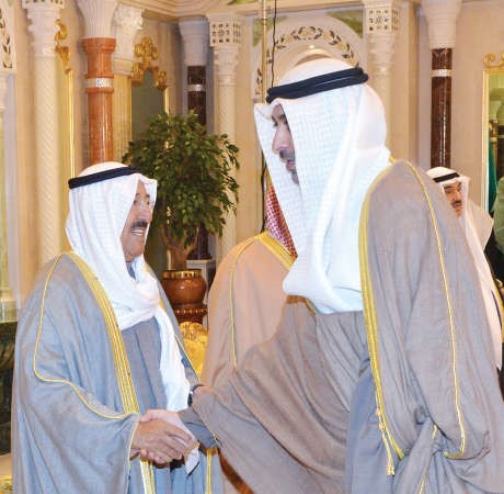 صاحب السمو الامير الشيخ صباح الاحمد والشيخ محمد العبدالله
