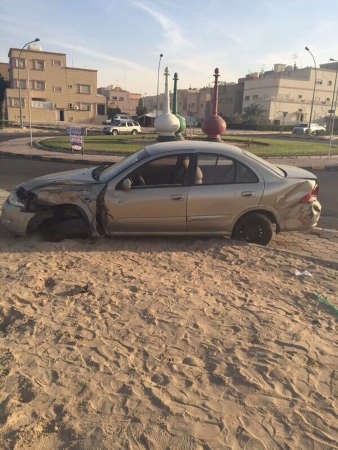 المركبة المسروقة بعد ضبطها﻿