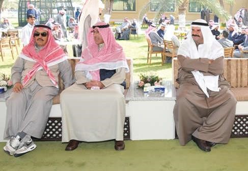 الشيخ فهد السالم والشيخ فواز الخالد والشيخ دسالم الجابر