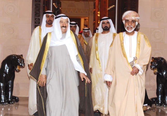 صاحب السمو الامير الشيخ صباح الاحمد امير المبادرات وصاحب الجهود المشهودة في لم الشمل الخليجي مع جلالة السلطان قابوس وصاحب السمو الشيخ محمد بن راشد وصاحب السمو الشيخ محمد بن زايد﻿