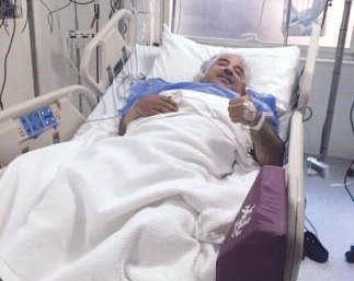 دعبدالحميد دشتي بعد اجراء عملية القسطرة﻿