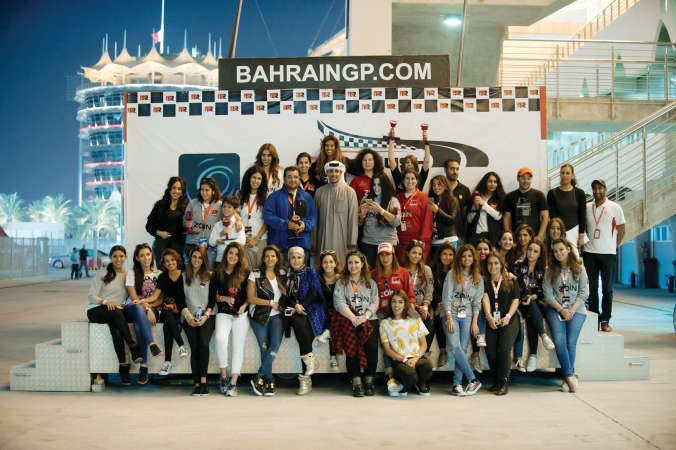 المشاركات في سباق RoadRush على حلبة البحرين الدولية