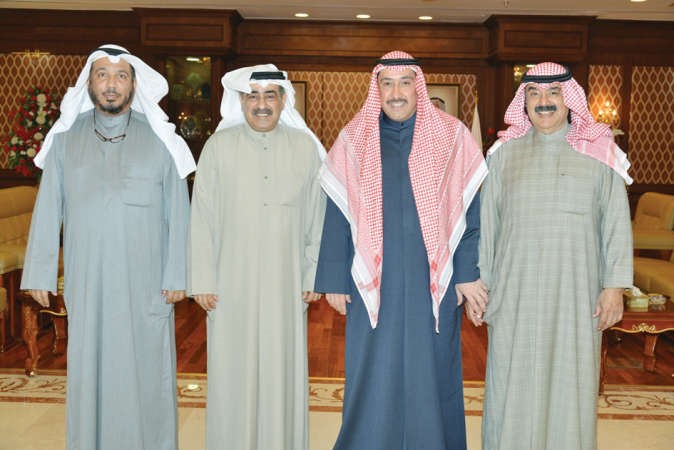 الحمود استقبل المعتوق والروضان والجارالله