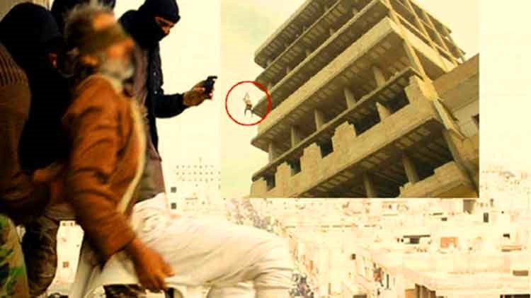 بالصور.. مثلي الجنس رماه "دواعش" سورية من الطابق السابع وبقي حياً ثم رجموه حتى الموت