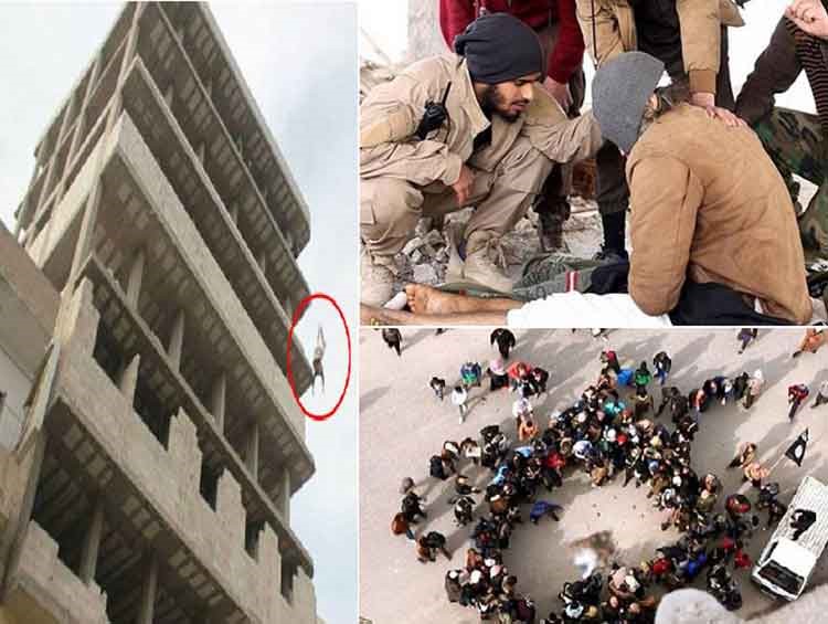 بالصور.. مثلي الجنس رماه "دواعش" سورية من الطابق السابع وبقي حياً ثم رجموه حتى الموت