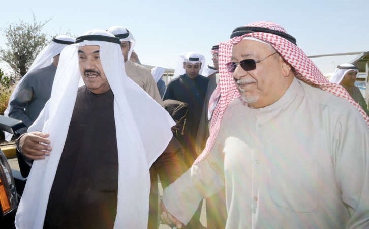 سمو الشيخ ناصر المحمد والشيخ علي الجراح