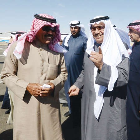 حديث باسم بين سمو ولي العهد الشيخ نواف الاحمد وسمو الشيخ جابر المبارك