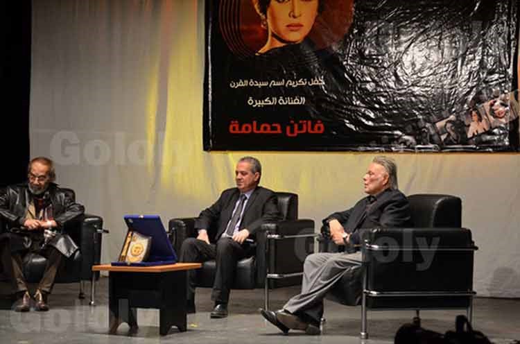 بالصور.. حفل تأبين فاتن حمامة وسط غياب أسرتها وحضور فني متواضع
