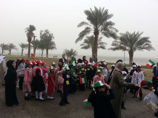  جانب من الطلبة المشاركين في الحملة﻿