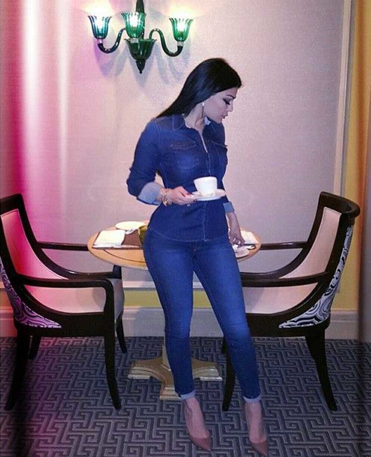 بالصور.. هيفاء وهبي تكشف قوامها المثالي بإطلالة بالجينز بعد إنتخابها من أجمل نساء العالم