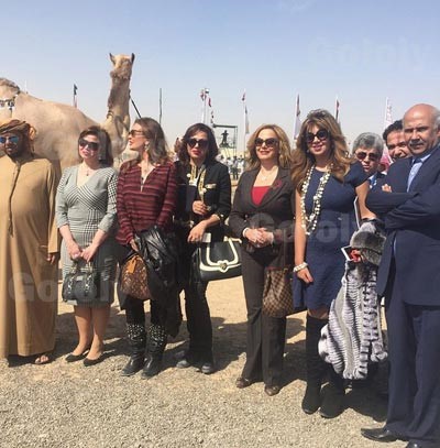 بالصور.. إلهام شاهين ويسرا في مهرجان التراث بأبوظبي