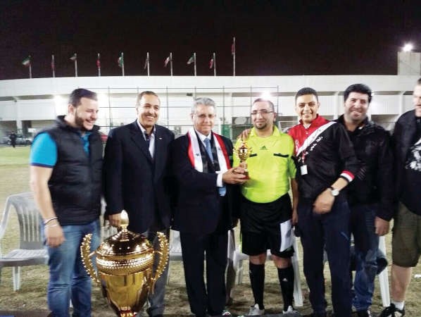 بولس يكرم الحكم بحضور الشباب السوري ﻿