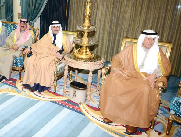 السفير احمد فهد الفهد والشيخ خالد العبدالله وخالد الجارالله﻿