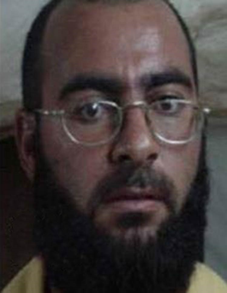 شاهد.. محطة اميركية تعرض صورة نادرة للبغدادي تكشف تاريخه الإجرامي