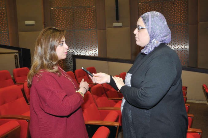 حصة العيار متحدثة الى الزميلة رندى مرعي	محمد هاشم﻿