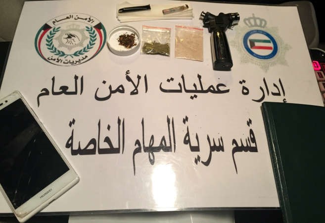 المواد المخدرة التي ضبطت في السالمية﻿