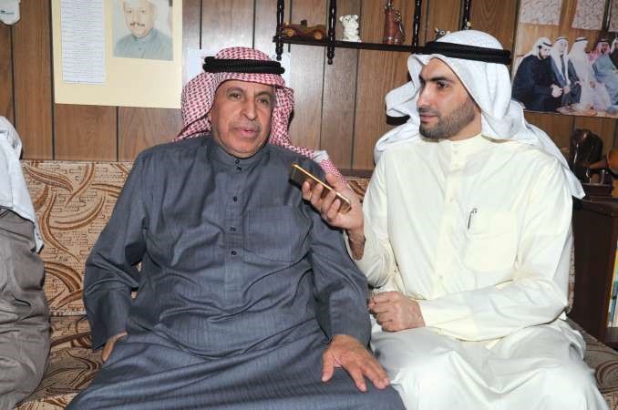 السفير السعودي دعبدالعزيز الفايز متحدثا للزميل محمد راتب﻿