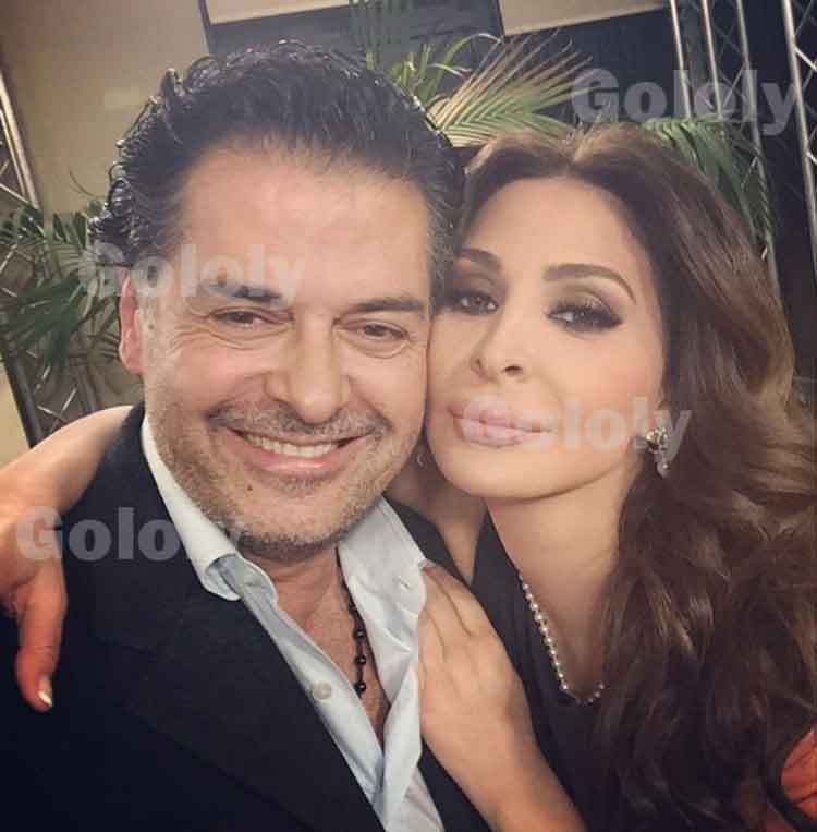 بالصور.. زوجة راغب علامة تدافع عن حضنه لإليسا: أتمنى لها الدفء