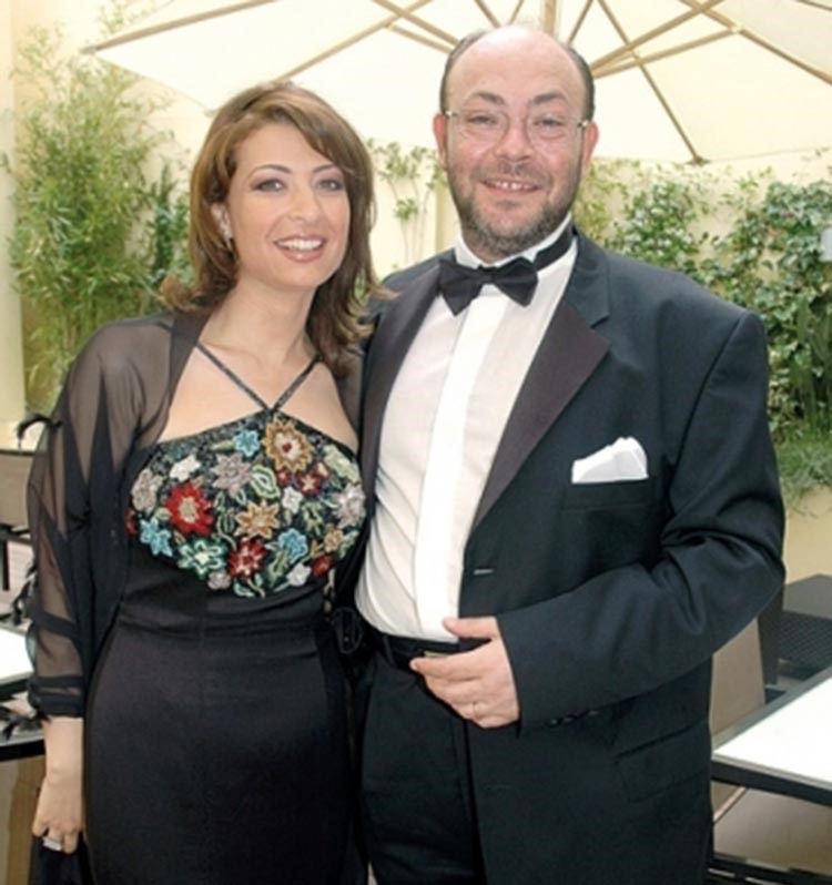 منال سلامة وزوجها عادل اديب