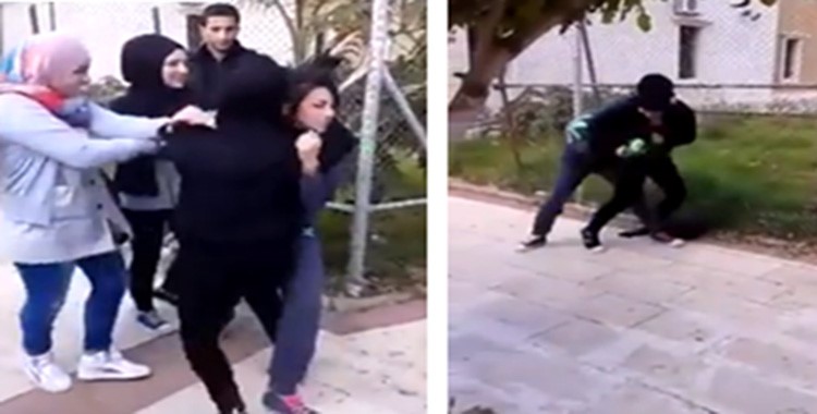 بالفيديو.. مشاجرة عنيفة بين فتاتين في إحدى المدارس اللبنانية تستدعي قوات الامن !