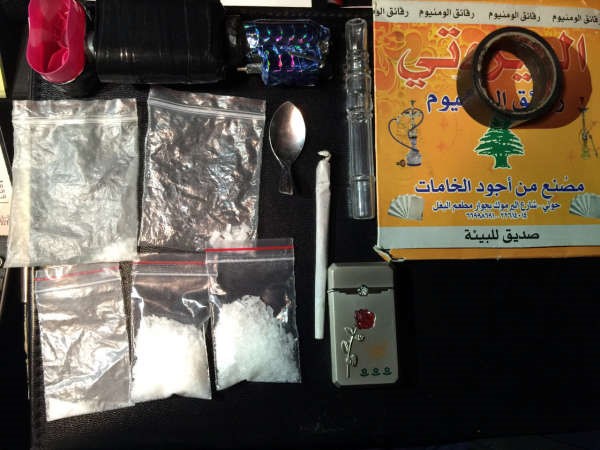 المخدرات المضبوطة مع المواطن