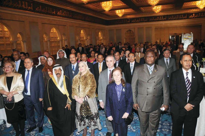 حضور حاشد خلال الاحتفال 