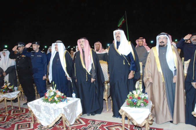 الشيخ احمد النواف واحمد الرجيب وثابت المهنا
