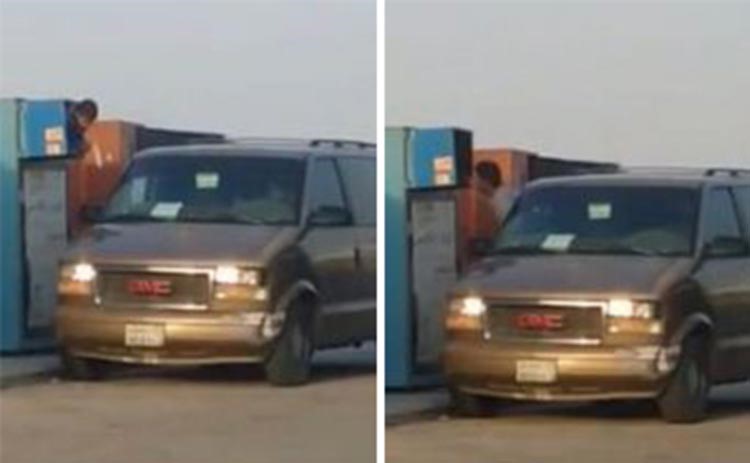 بالفيديو.. شباب يُدخلون طفلاً داخل خزانة تبرّعات جمعية خيرية لسرقتها!