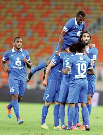 لاعبو الهلال يعبرون عن فرحتهم بالفوز